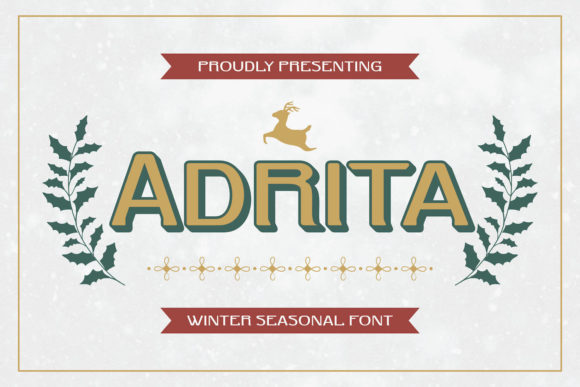 Adrita: A Versatile Display Font for Handmade Creations