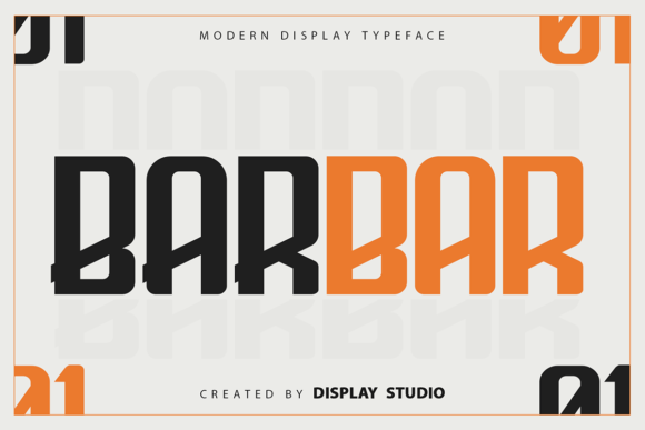 Barbar: A Modern Display Font for Editorial Design