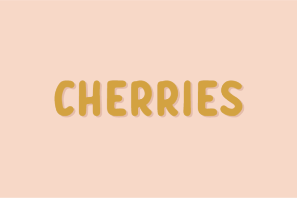 Cherries Font: A Natural Display Typeface for Digital Projects