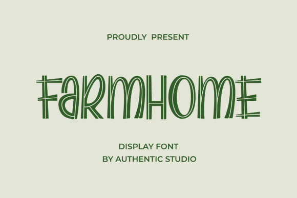 Farmhome: A Friendly Display Font for Editorial Projects
