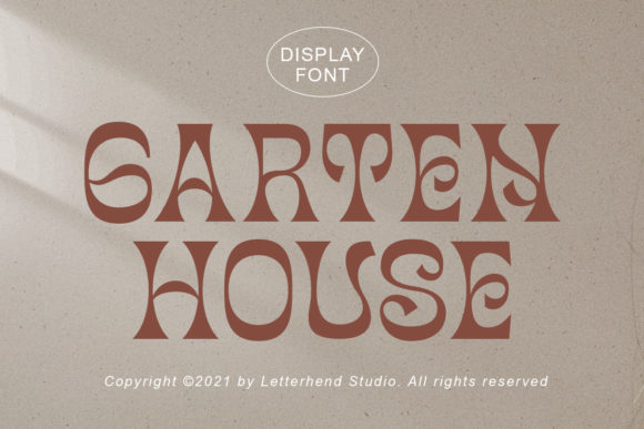 Garten House Font for Handmade Creations
