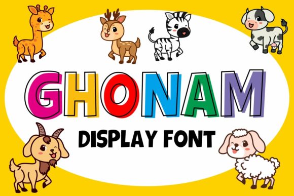 Ghonam: A Playful Display Font for Campaign Creativity