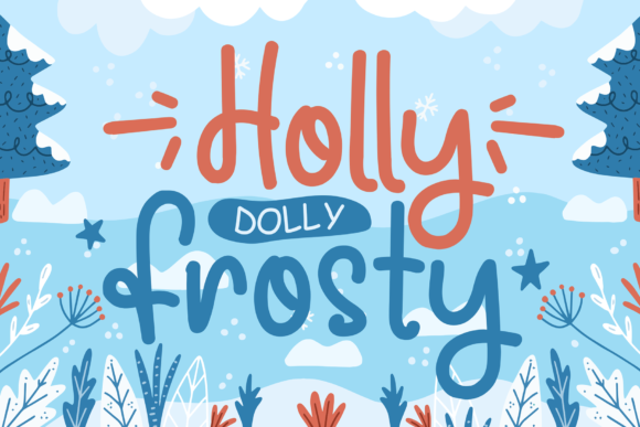 Holly Frosty Font for Editorial Design