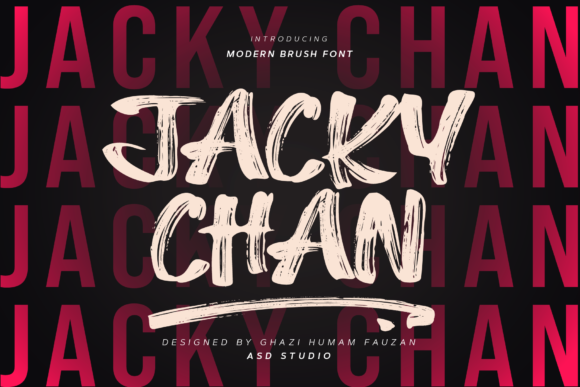 Jacky Chan: A Hand-Painted Font for Bold Branding