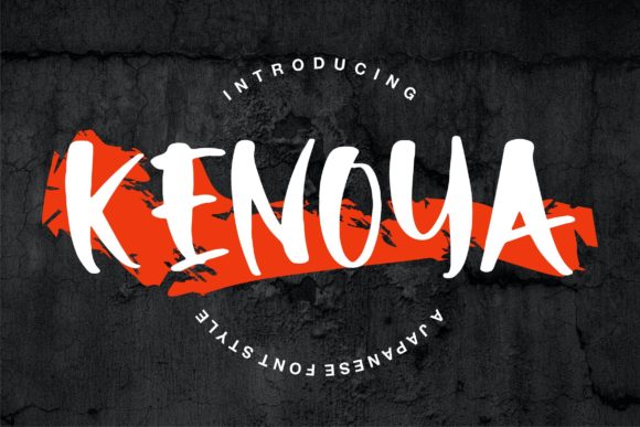 Kenoya Display Font for Web Design