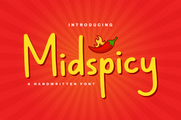 Midspicy: A Handwritten Font for Bold Branding and Visual Impact