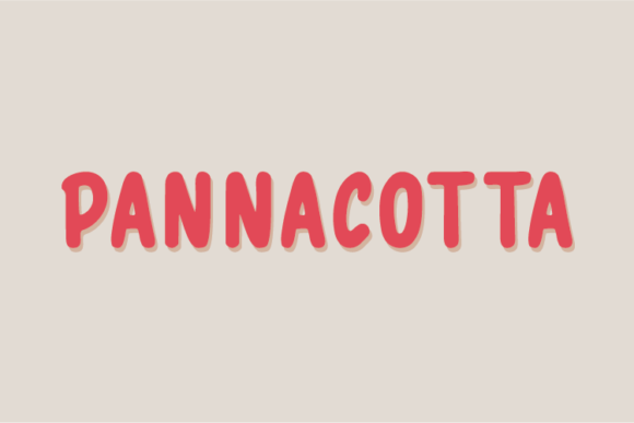 Pannacotta Display Font for Web Design