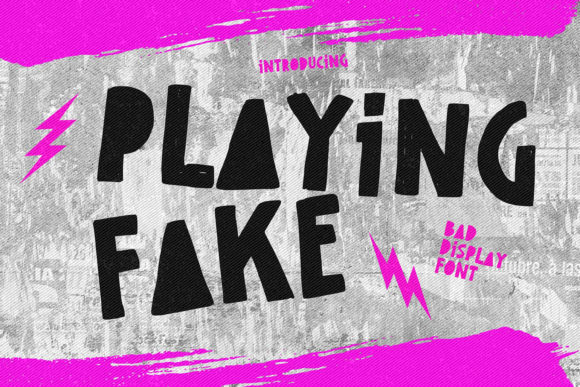 Playing Fake: A Bold Display Font for Editorial Design
