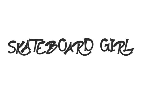 Skateboard Girl Font for Editorial Projects