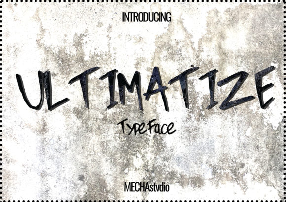 Ultimatize: A Bold Display Font for Handmade Creations