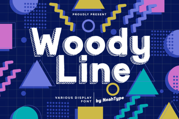 Woody Line Font for Business Branding