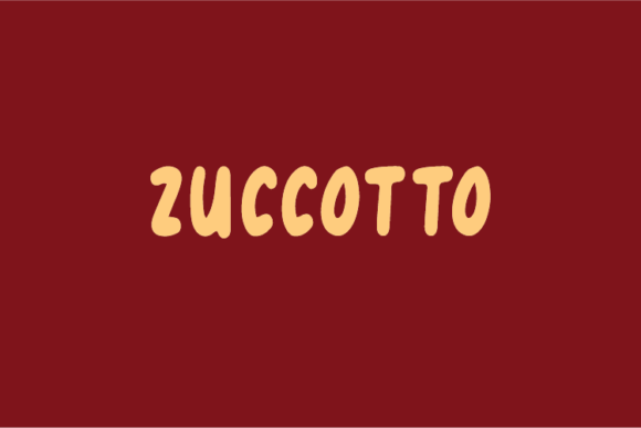 Zuccotto: A Unique Display Font for Bold Branding